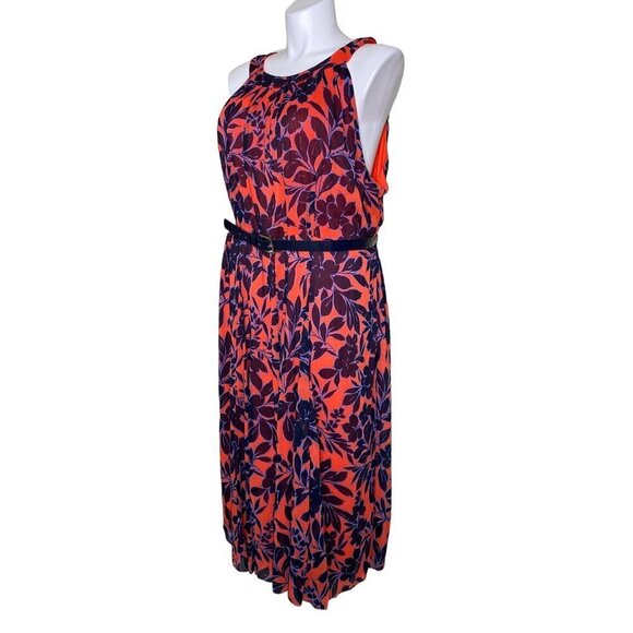 Tommy Hilfiger NWOT Floral Chiffon Halter Midi Dress, Multicolor Women’s 24W - Picture 8 of 11